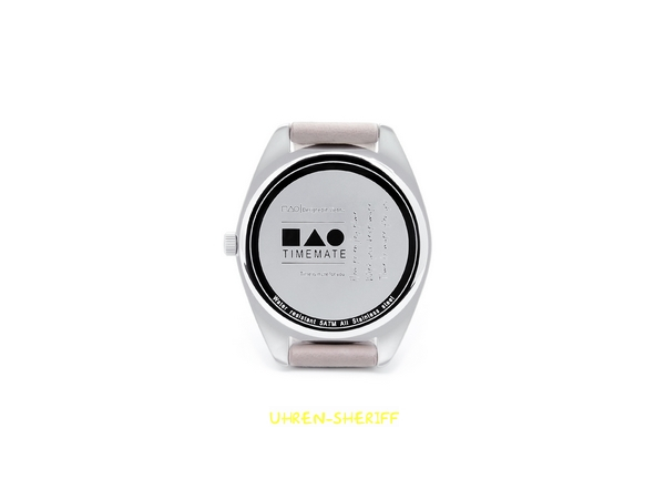 Einzeigeruhr für Damen von TIMEMATE - Mate 302 Silver Rosé White